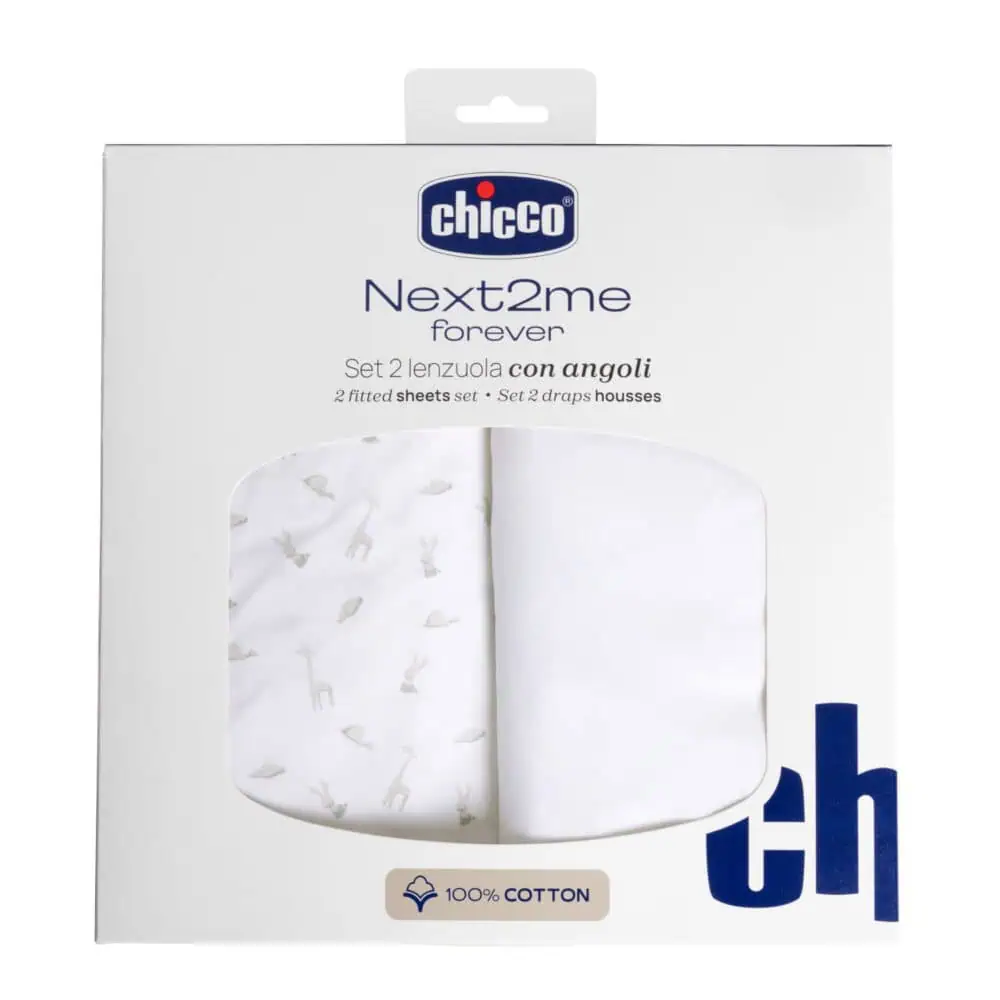 Chicco Next2Me Forever – zestaw prześcieradeł do łóżeczka dziecięcego - obrazek 4