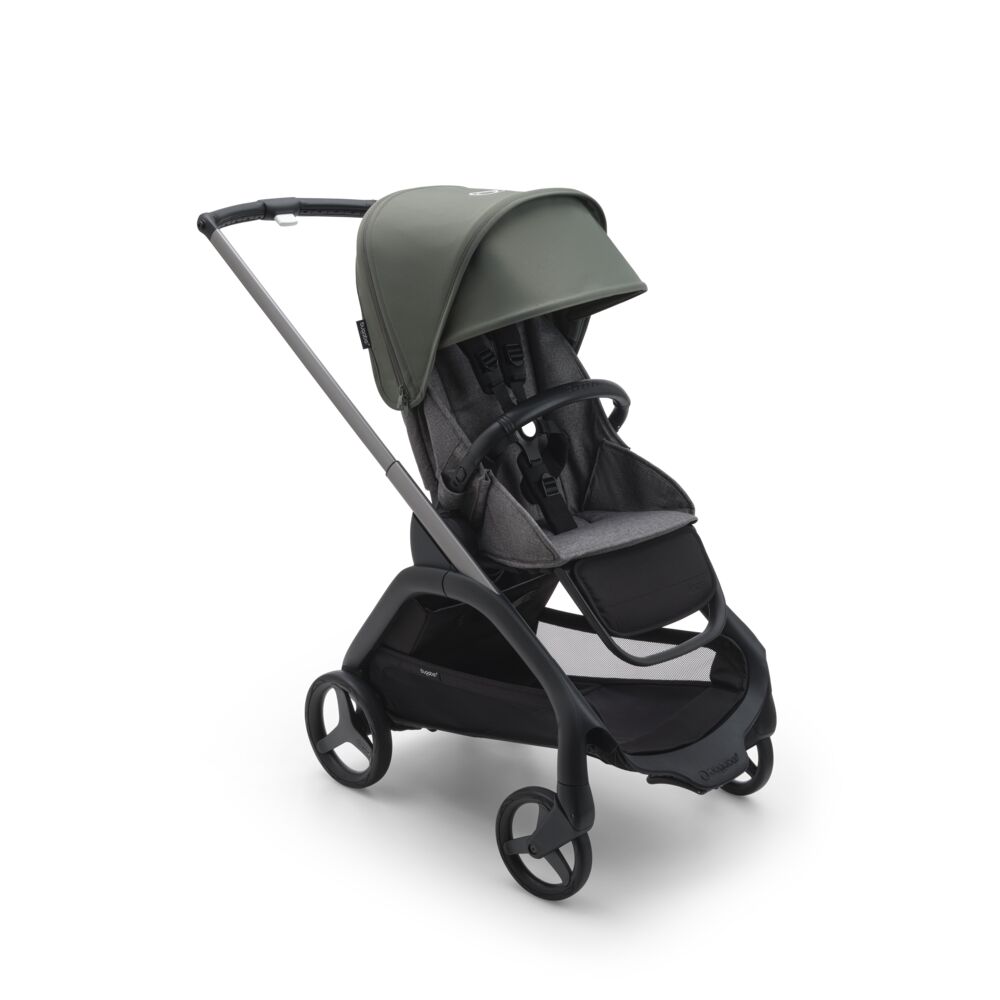 Bugaboo Dragonfly Graphite Grey Melange Forest Green