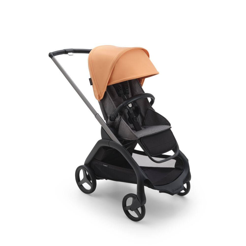 Bugaboo Dragonfly Graphite Grey Melange Island Coral