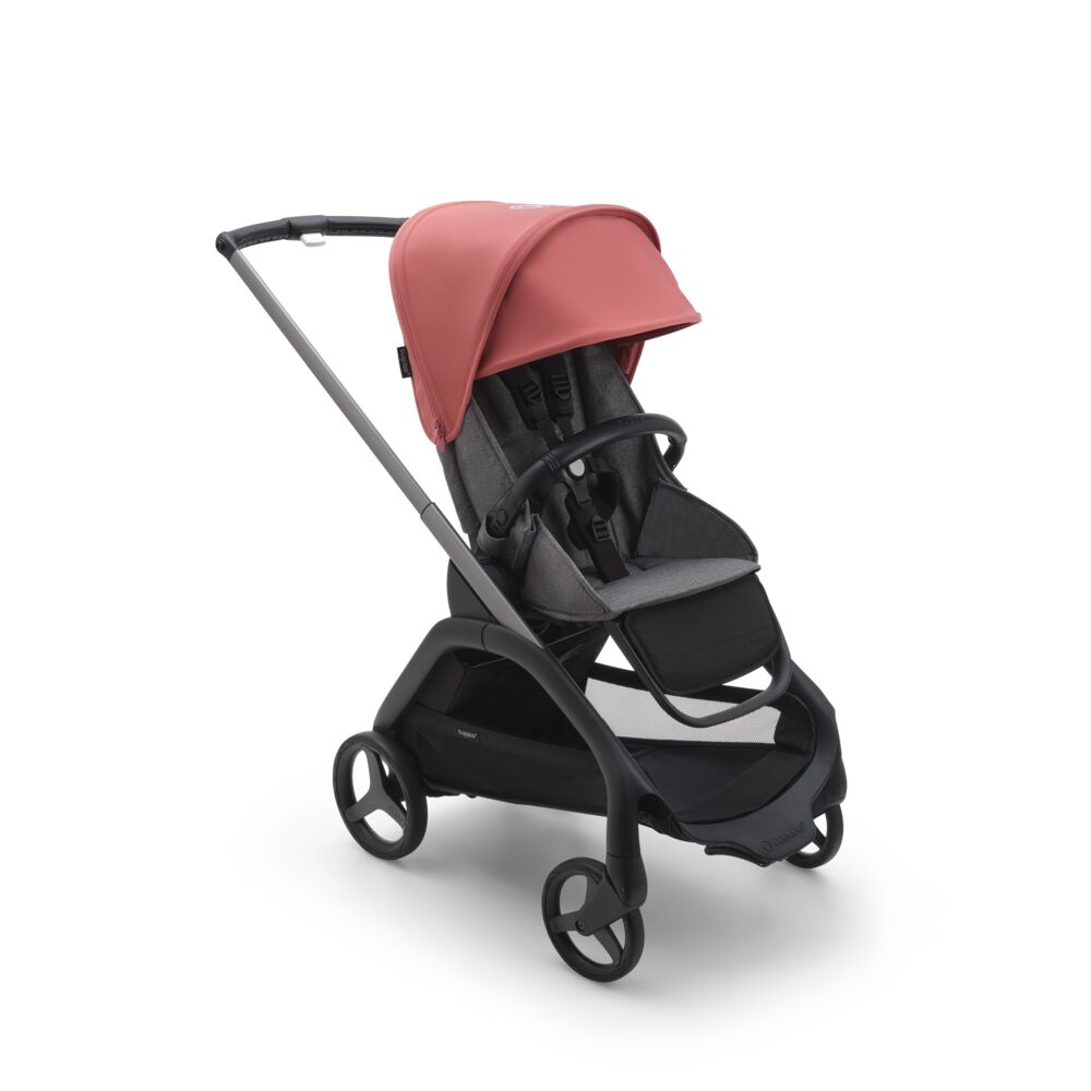 Bugaboo Dragonfly Graphite Grey Melange Sunrise Red