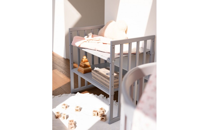 Waldin Łóżeczko Owalne 7w1 - zestaw z pełnym wyposażeniem - obrazek 8