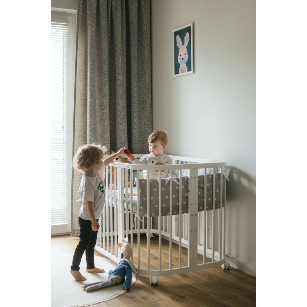 Waldin Łóżeczko Owalne 7w1 - zestaw z pełnym wyposażeniem - obrazek 21