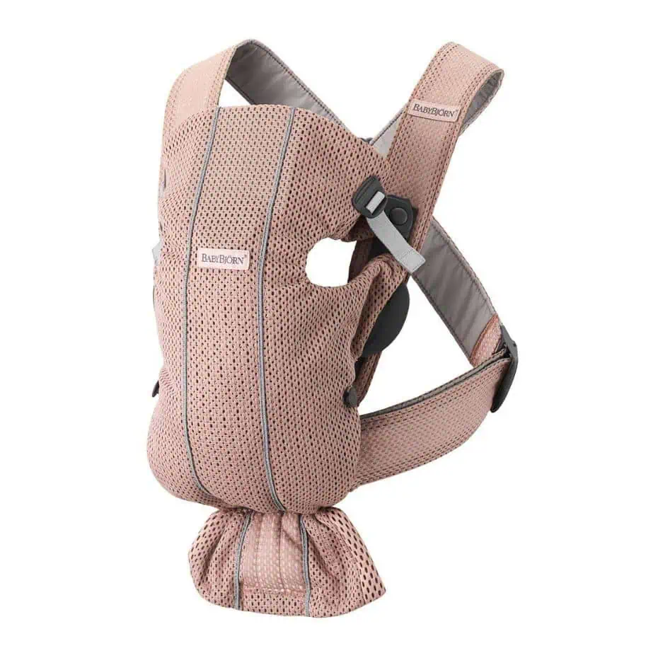 Babybjorn Mini 3D Mesh Zgaszony Róż