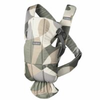 Babybjorn Mini Cotton Khaki-Green Print