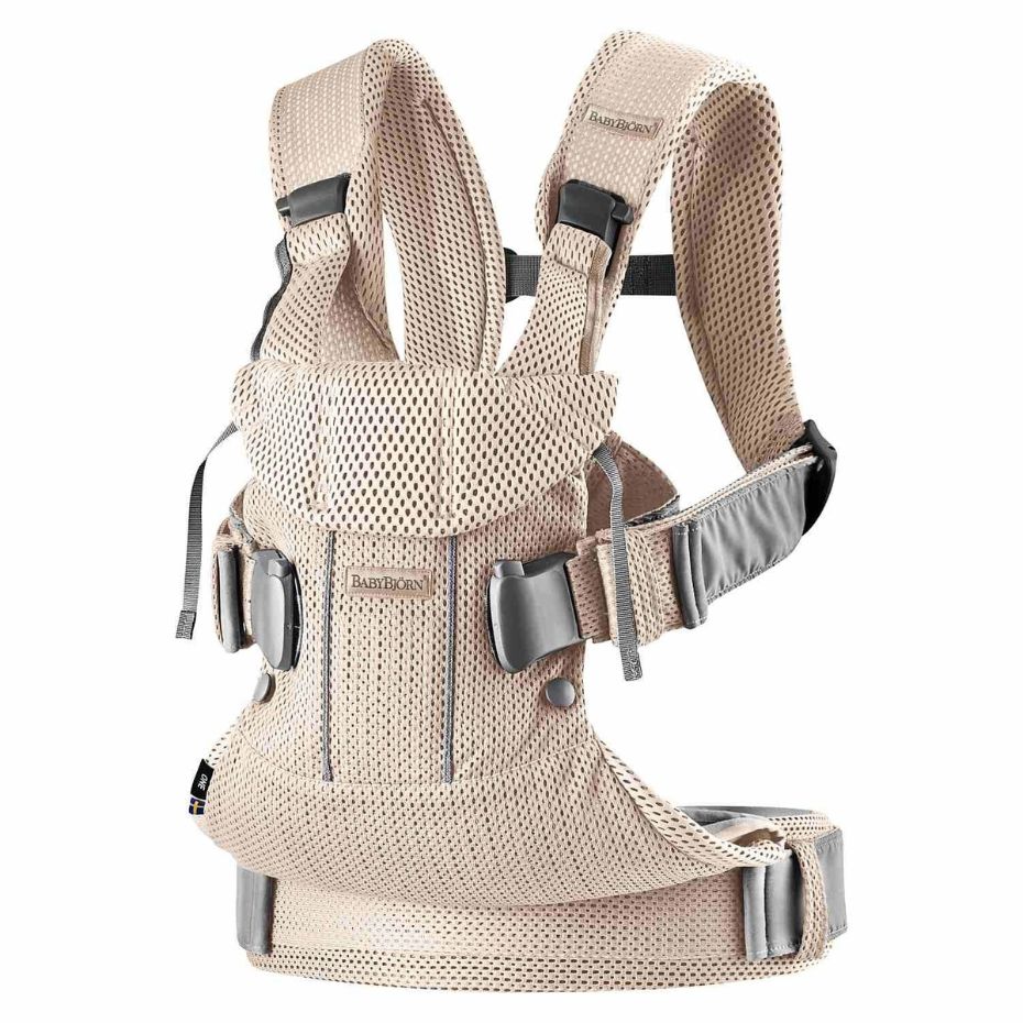 Babybjorn One Air 3D Perłowy Różowy