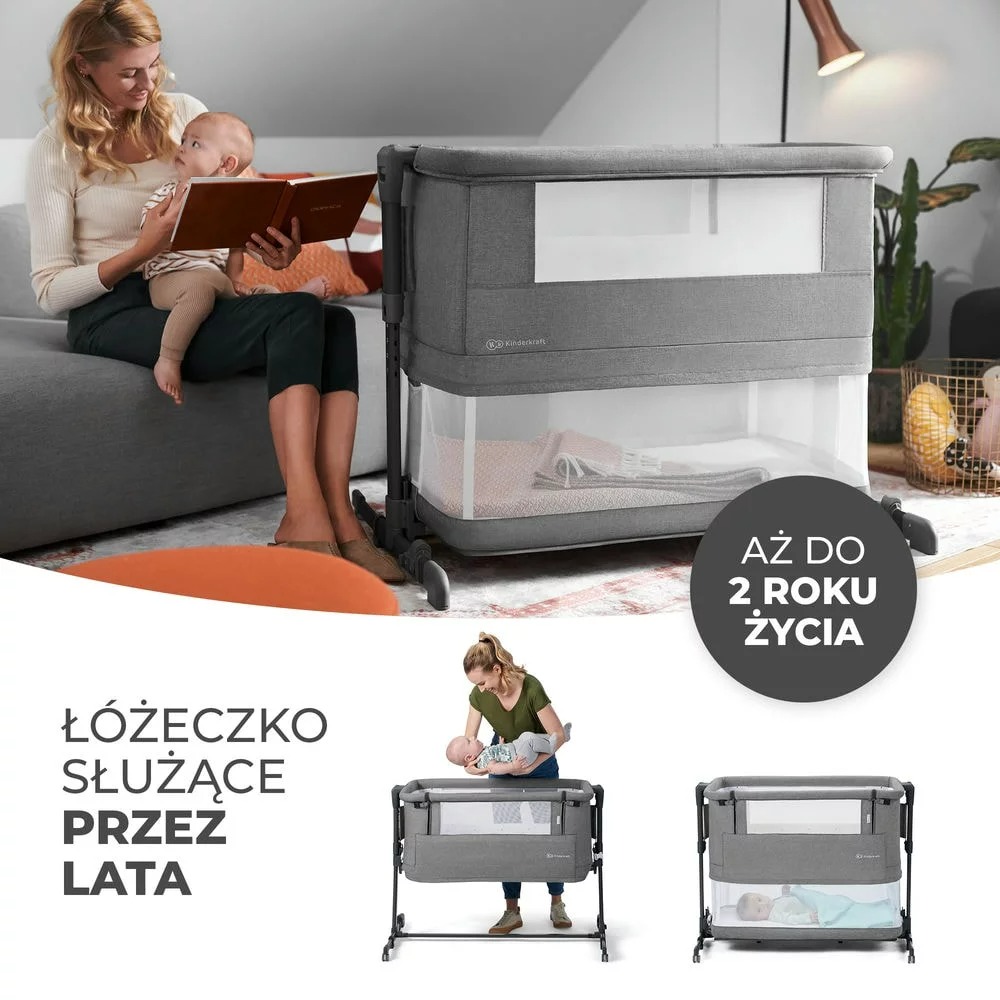 Kinderkraft Neste Grow – łóżeczko dostawne - obrazek 5