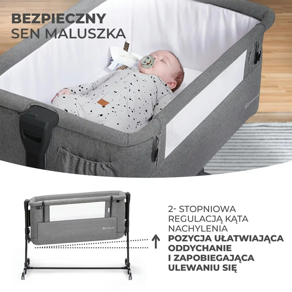 Kinderkraft Neste Grow – łóżeczko dostawne - obrazek 10