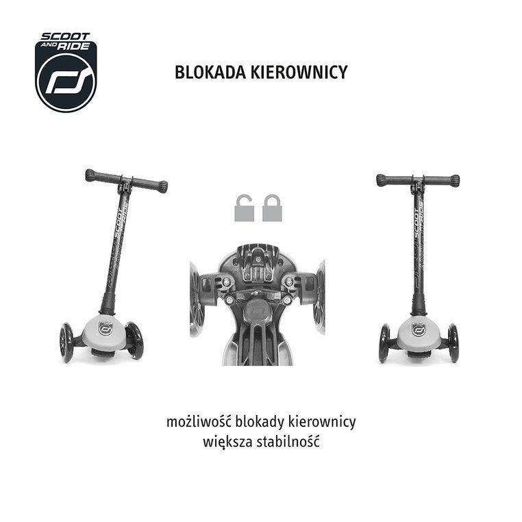 Scoot and Ride Highwaykick 3 – zestaw: hulajnoga składana z kołami LED i plecak - obrazek 7