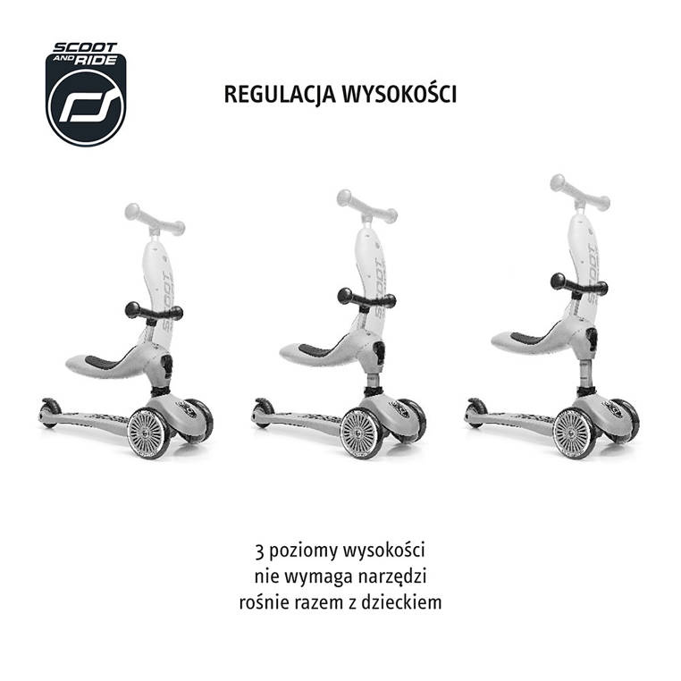 Scoot and Ride Highwaykick 1 Lifestyle – hulajnoga 2w1 z zamykanym schowkiem - obrazek 8