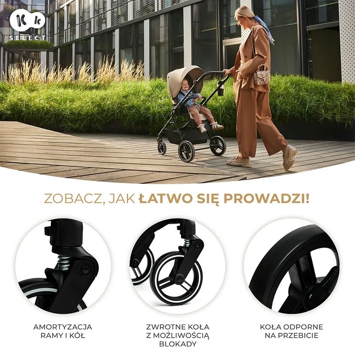 Kinderkraft Yoxi – wózek spacerowy Po Zwrocie - obrazek 7