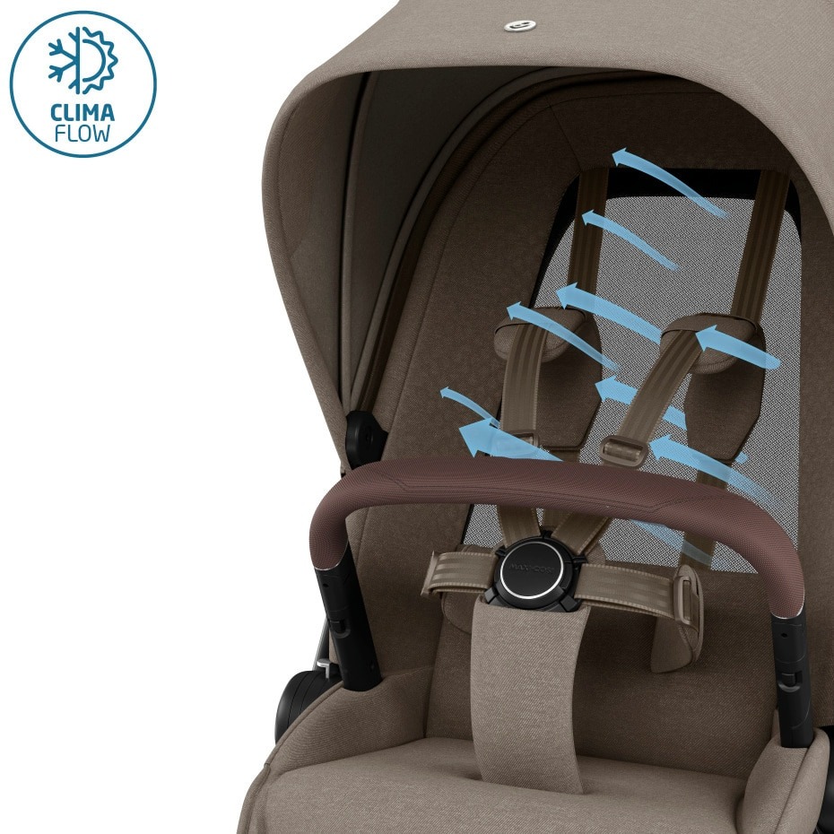 Maxi Cosi Fame – wózek 4w1 z fotelikiem Maxi Cosi Pebble 360 Pro 2 i bazą Maxi Cosi Familyfix 360 Pro - obrazek 10
