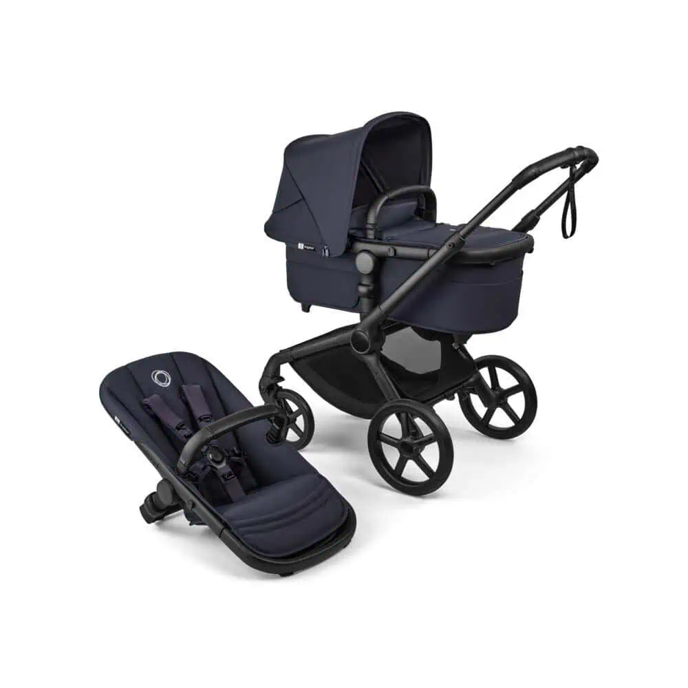 Bugaboo Fox 5 Renew Black Deep Indigo Komplet z Budką