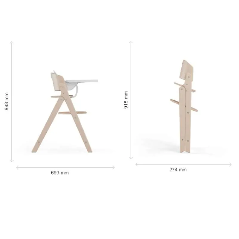 Cybex Click & Fold 3w1 – krzesło wielofunkcyjne z zestawem niemowlęcym Baby Set i tacką - obrazek 23