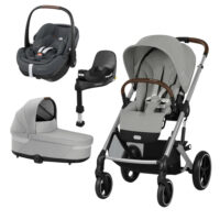 Cybex Balios S Lux 2.0 4w1 z fotelikiem Maxi Cosi Pebble 360 Pro 2 i bazą Maxi Cosi FamilyFix 360 Pro