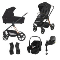 Espiro Miloo 2024 – wózek 4w1 + fotelik Maxi Cosi Pebble 360 Pro 2 i baza Maxi Cosi FamilyFix 360 Pro