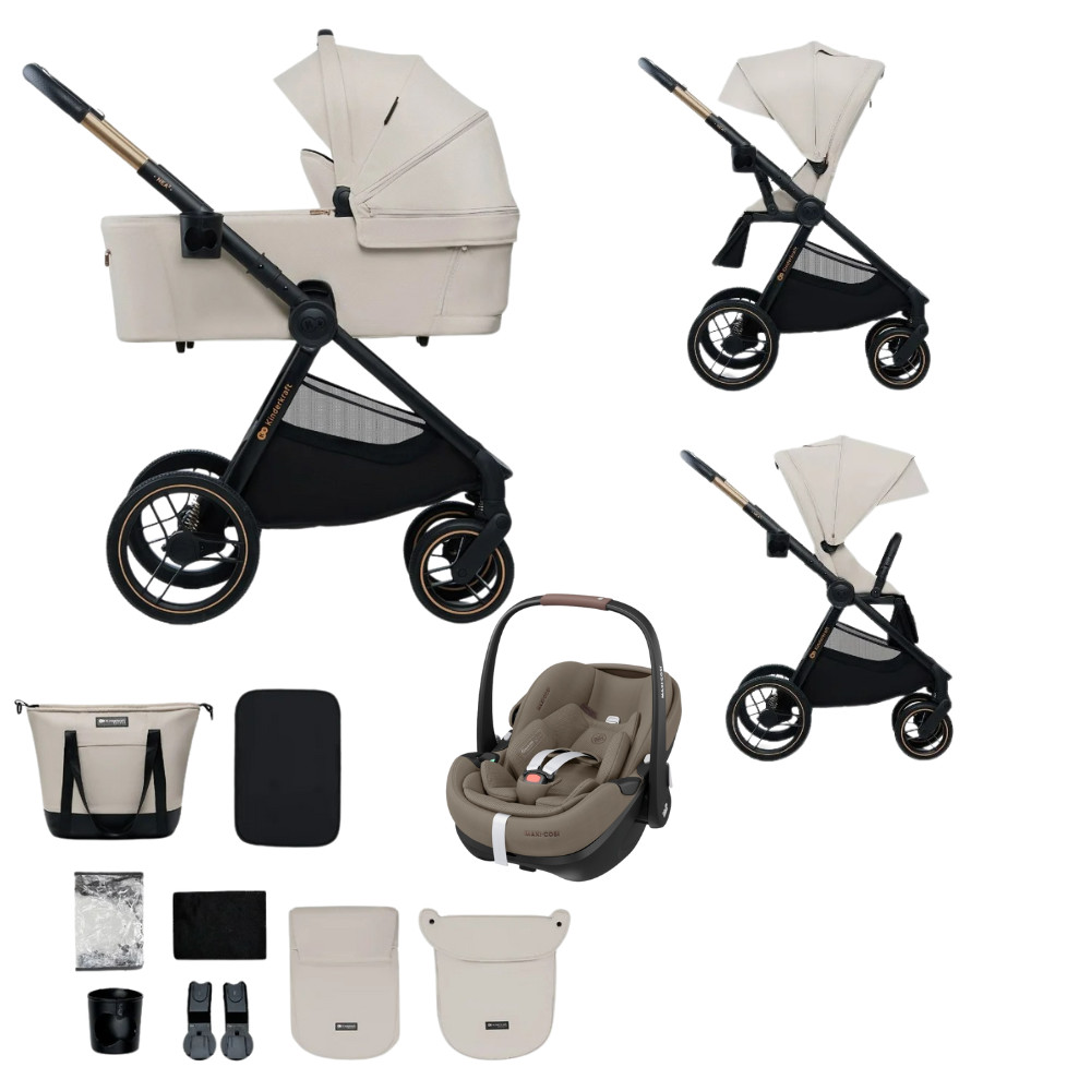 Kinderkraft Nea 2 – wielofunkcyjny wózek 3w1 z fotelikiem Maxi Cosi Pebble 360 Pro 2