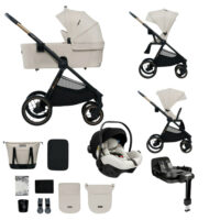 Kinderkraft Nea 2 – wielofunkcyjny wózek 4w1 z fotelikiem Avionaut Pixel Pro 2.0 C i bazą Avionaut IQ Orbit Black