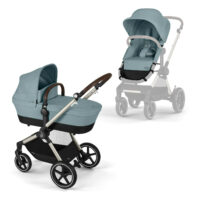 Cybex Eos Lux Stormy Blue Taupe Frame