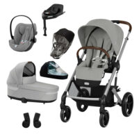 Cybex Balios S Lux 2.0 zestaw 4w1 "XL" z fotelikiem Cloud G i bazą Base G + folie przeciwdeszczowe
