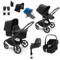 Bugaboo Fox 5 4w1 z fotelikiem Maxi Cosi Pebble 360 Pro 2 i bazą Maxi Cosi FamilyFix 360 Pro