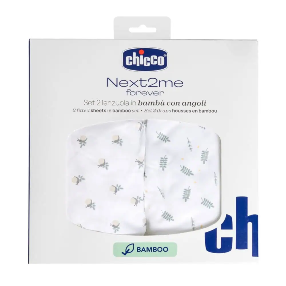 Chicco Next2Me Forever – zestaw prześcieradeł bambusowych do łóżeczka dziecięcego - obrazek 4