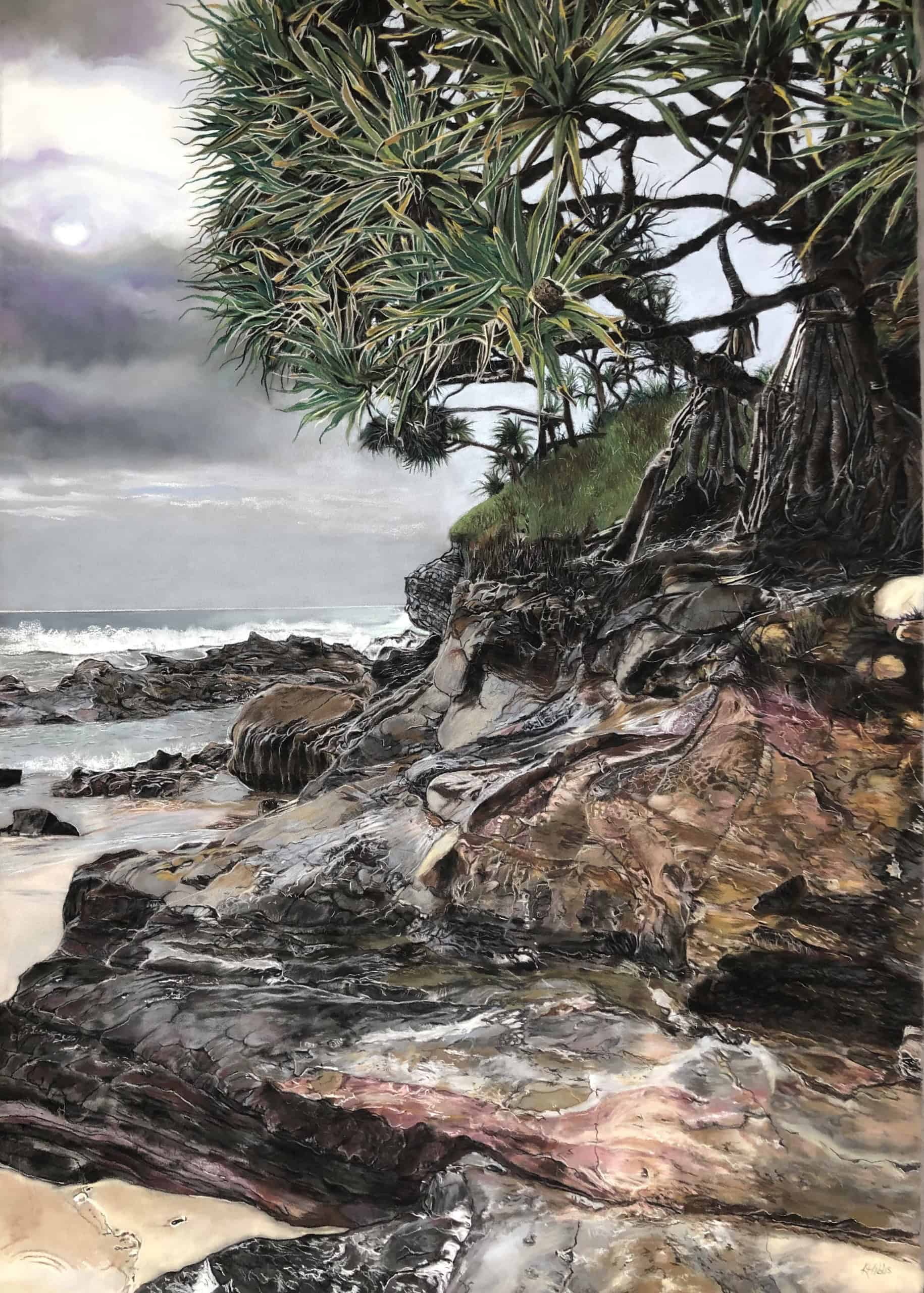 Landscape in pastel artwork at the Pastel Society of Victoria, Australia's Annual Exhibition in 2025