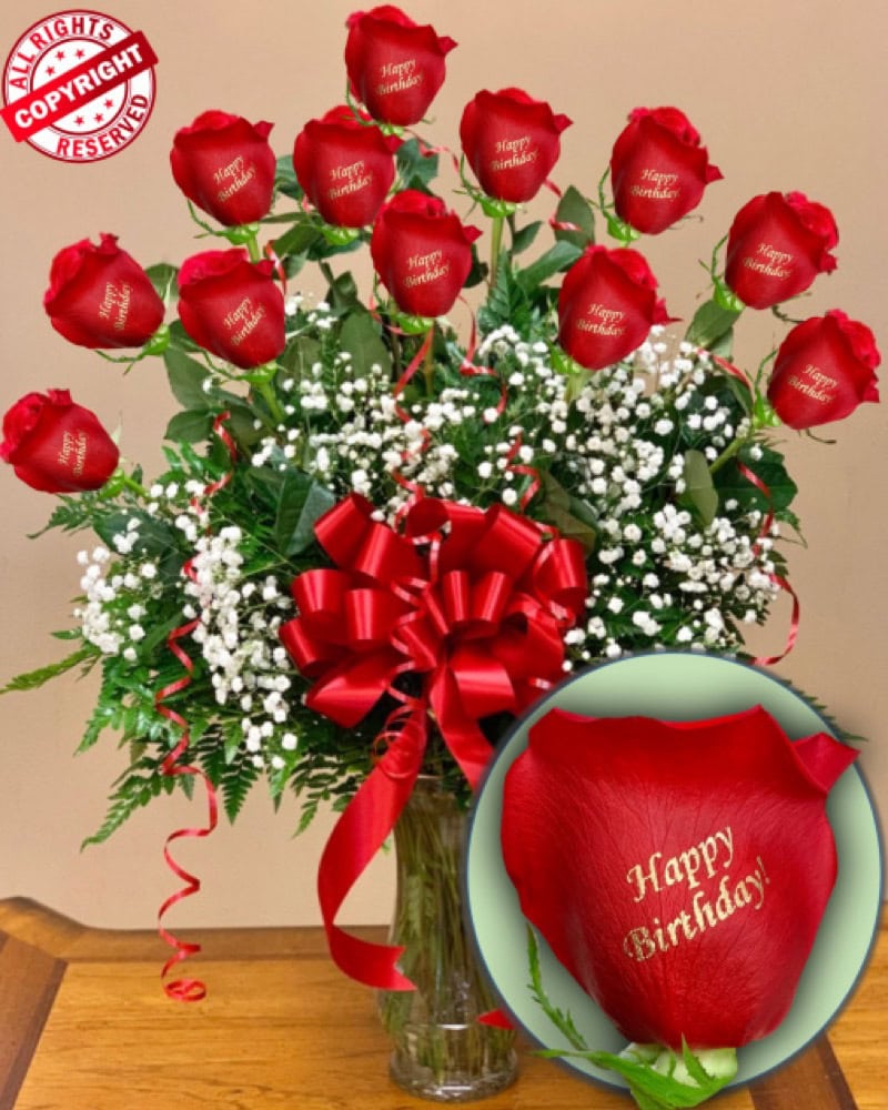 happy birthday roses speaking roses