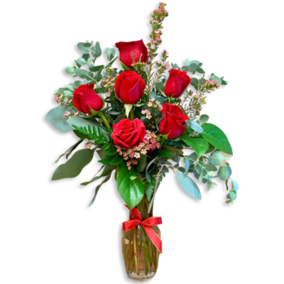 6 Red Roses