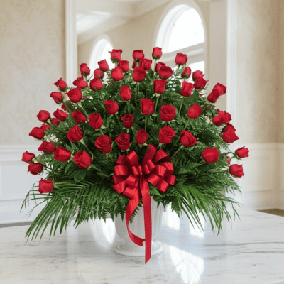 100 red roses las vegas florist