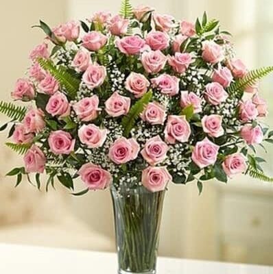long stems pink roses, las vegas