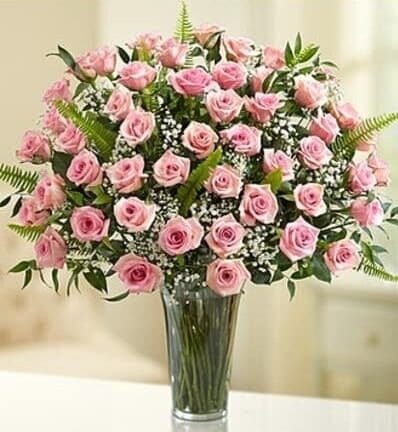 long stems pink roses, las vegas