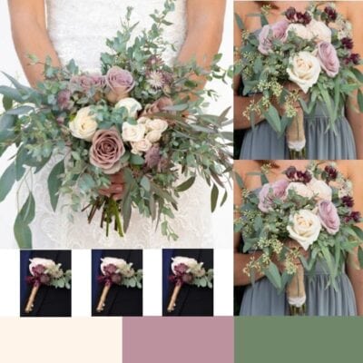 Dusty Rose and Cream Collection