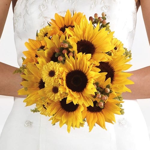 Sunflowers Bridal Bouquet las vegas