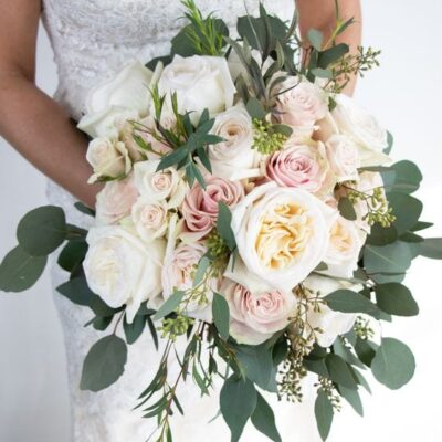 blush and cream bridal bouquet las vegas weddings