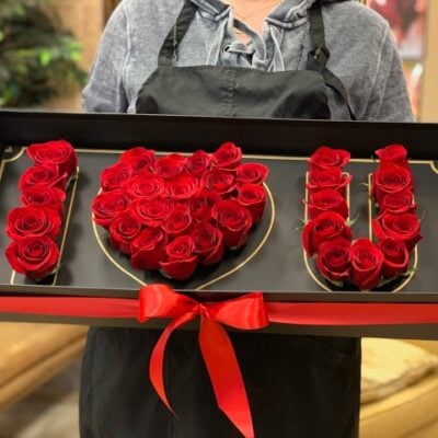 i love you hat flower box las vegas