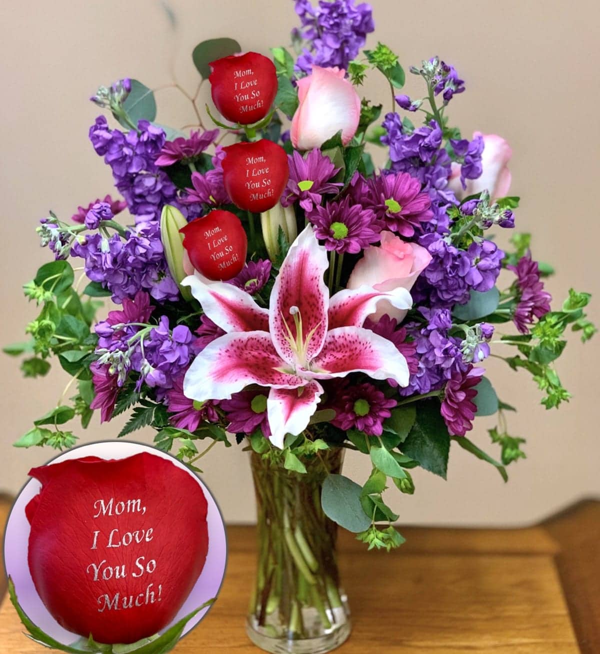 mom, i love you so much bouquet