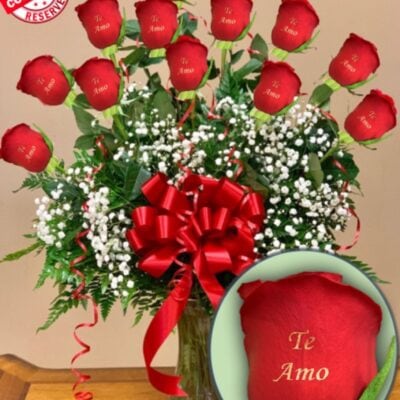 ,, Te Amo '' Personalized Roses