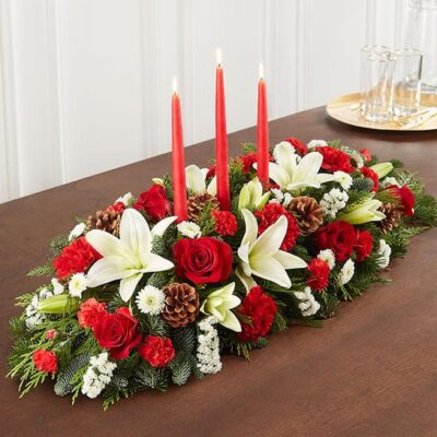 Traditional Christmas Centerpiece