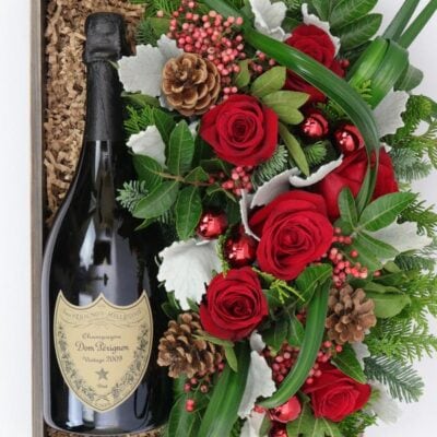 CHAMPAGNE & CHRISTMAS FLOWERS las vegas