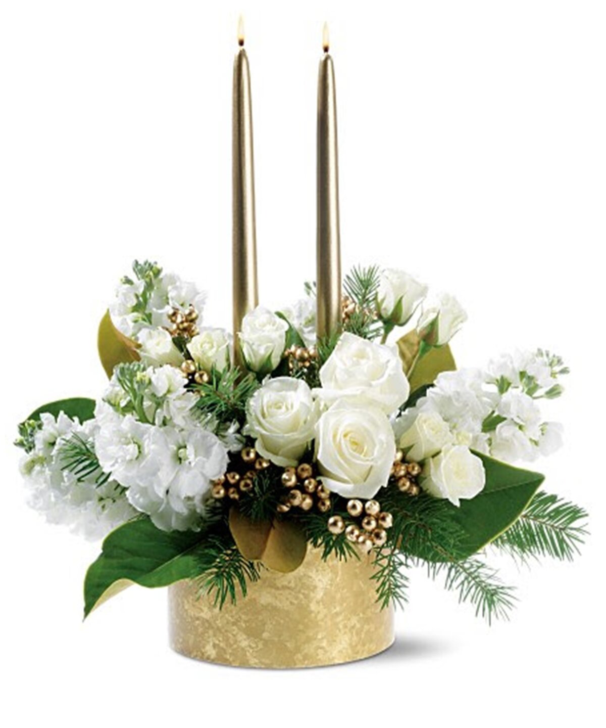 Golden Lights christmas flowers