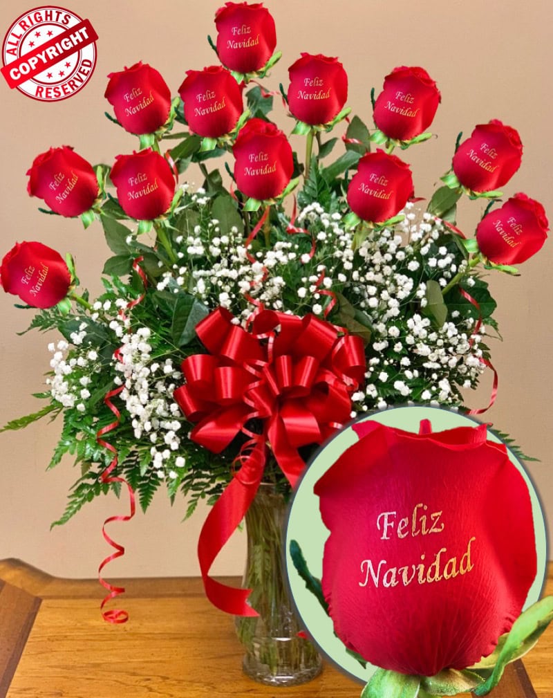 feliz navidad roses
