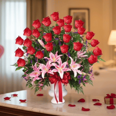 Strong Attraction LAS VEGAS FLOWER ARRANGEMENT FOR VALENTINE'S DAY
