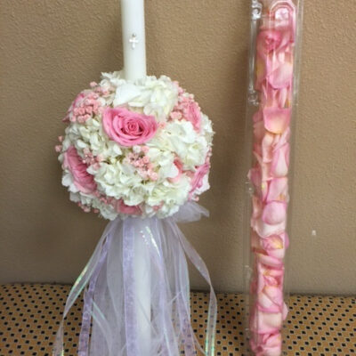 orthodox baptism candle girl