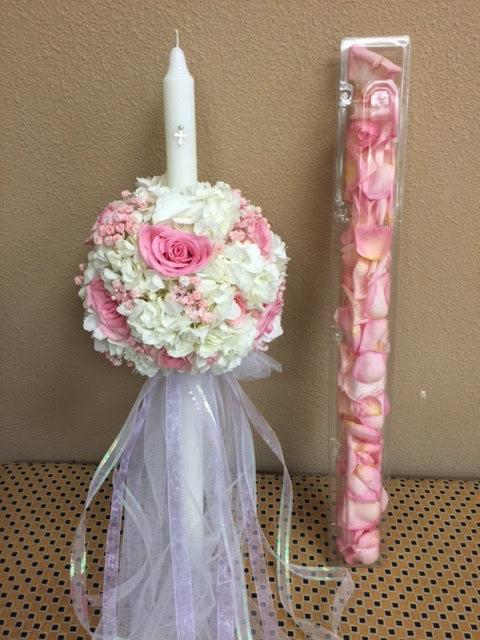orthodox baptism candle girl