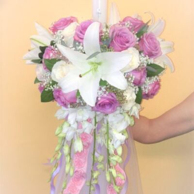 Elegant Orthodox Candle | Flowers And Candles | VIP Floral