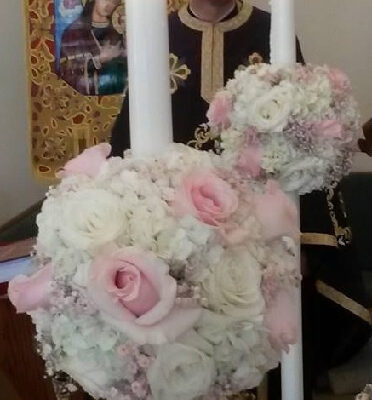 Set of TWO - Orthodox Candles | Rose Candle | VIP Floral