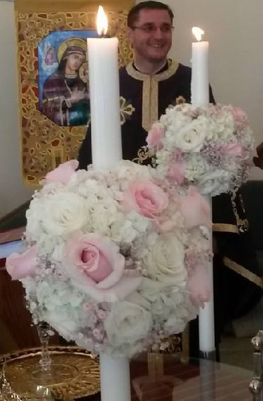 Set of TWO - Orthodox Candles | Rose Candle | VIP Floral