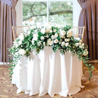 sweetheart table flowers arrangement las vegas