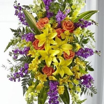 The Thoughtful Praters Standing Spray LAS VEGAS FUNERAL FLOWERS