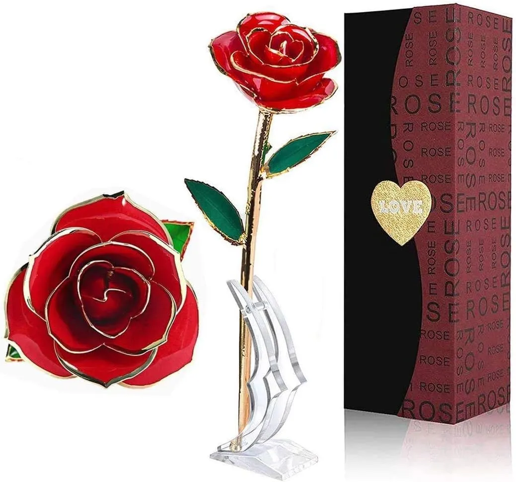 REAL ROSE DEPPED IN 24K GOLD
